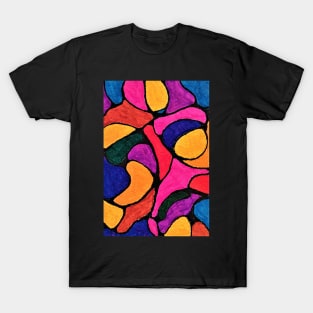 Stained Glass Mosaics 2-Neographic-art,Relaxing Art,Meditative Art T-Shirt